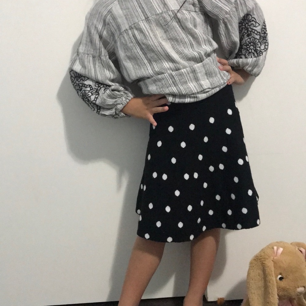 Mini polka dot skirt